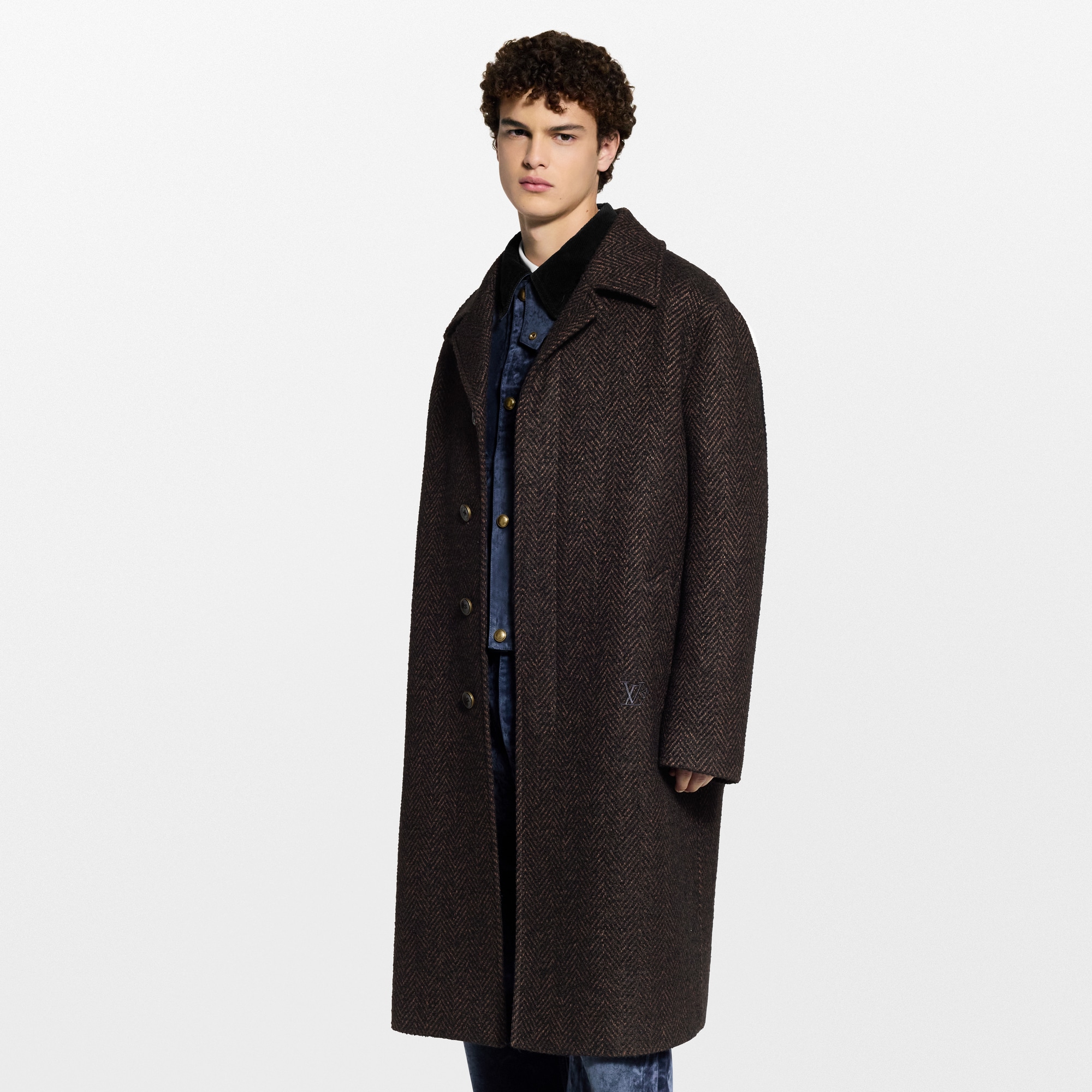 Herringbone Relaxed Coat - Ready-to-Wear | LOUIS VUITTON